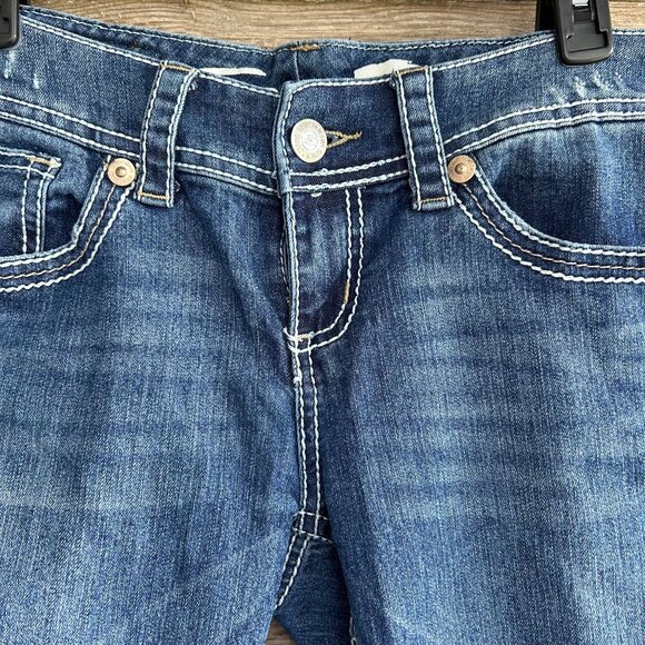 Seven7 Slightly Distressed Faded Jeans 4 - Picture 8 of 8